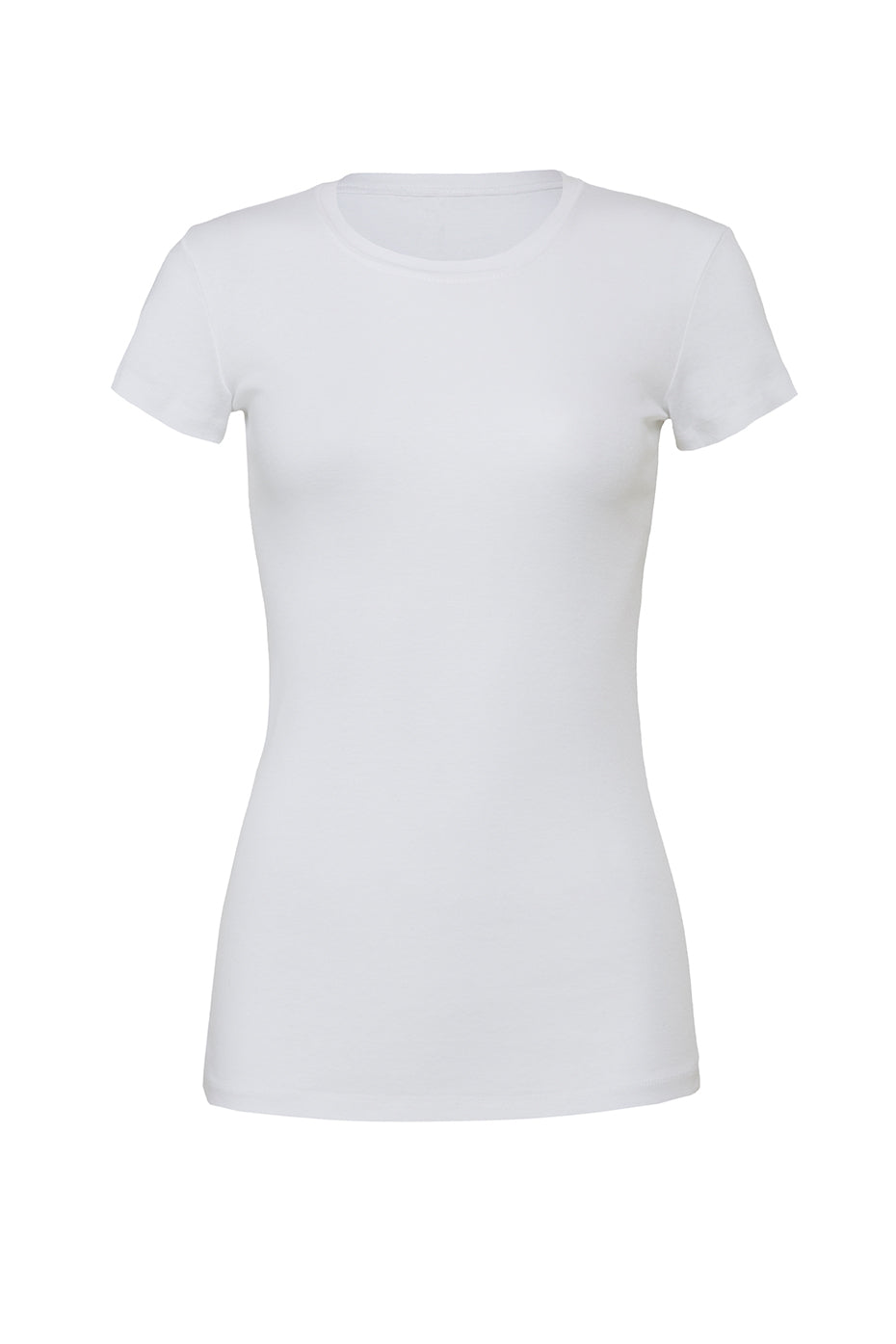 Short Sleeve Slim fit Jersey Tee/Top-White