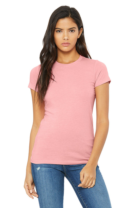 Short Sleeve Slim fit Jersey Tee/Top-Pink