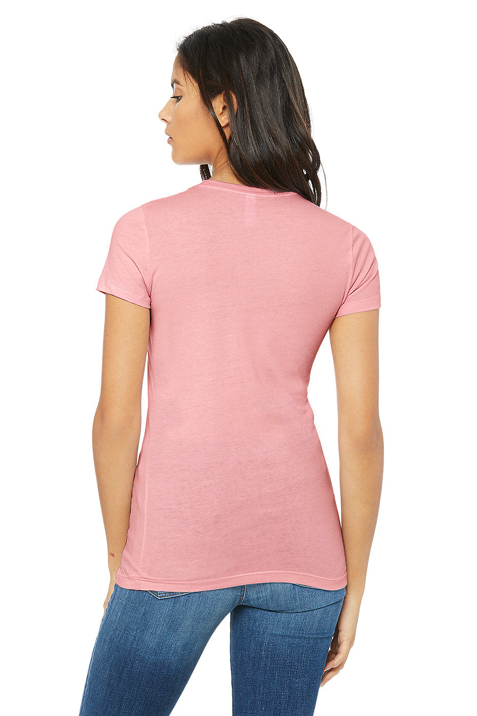 Short Sleeve Slim fit Jersey Tee/Top-Pink