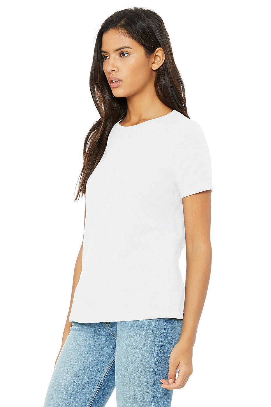 Short Sleeve Relaxed fit Jersey Tee/Top-White