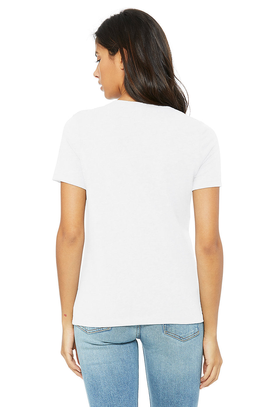 Short Sleeve Relaxed fit Jersey Tee/Top-White