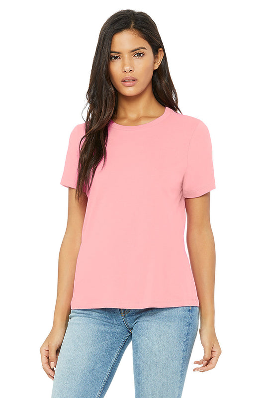 Short Sleeve Relaxed fit Jersey Tee/Top-Pink