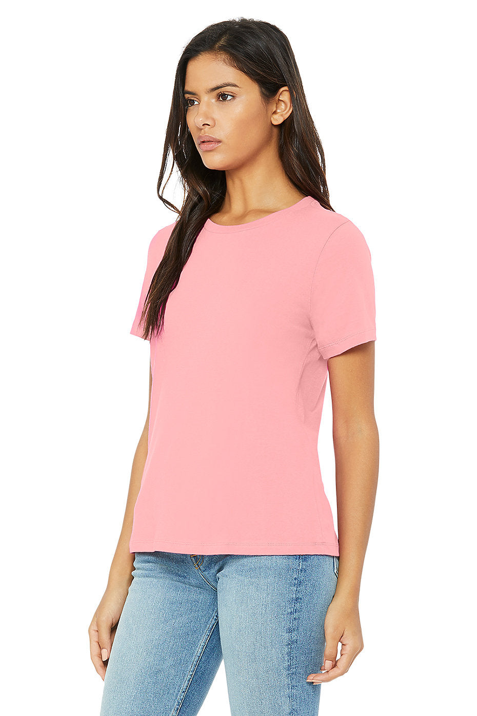 Short Sleeve Relaxed fit Jersey Tee/Top-Pink