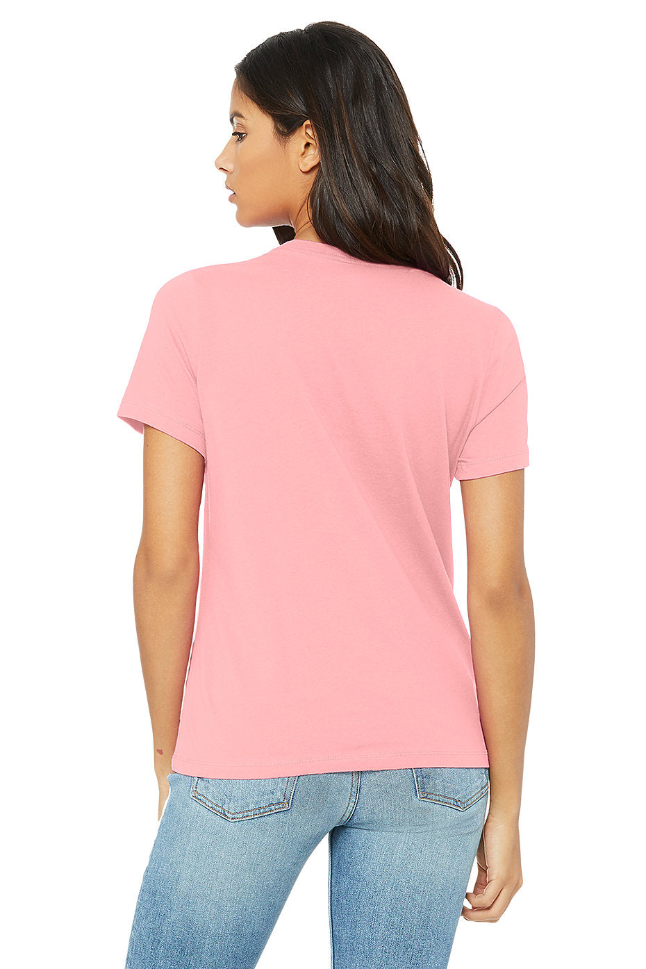 Short Sleeve Relaxed fit Jersey Tee/Top-Pink