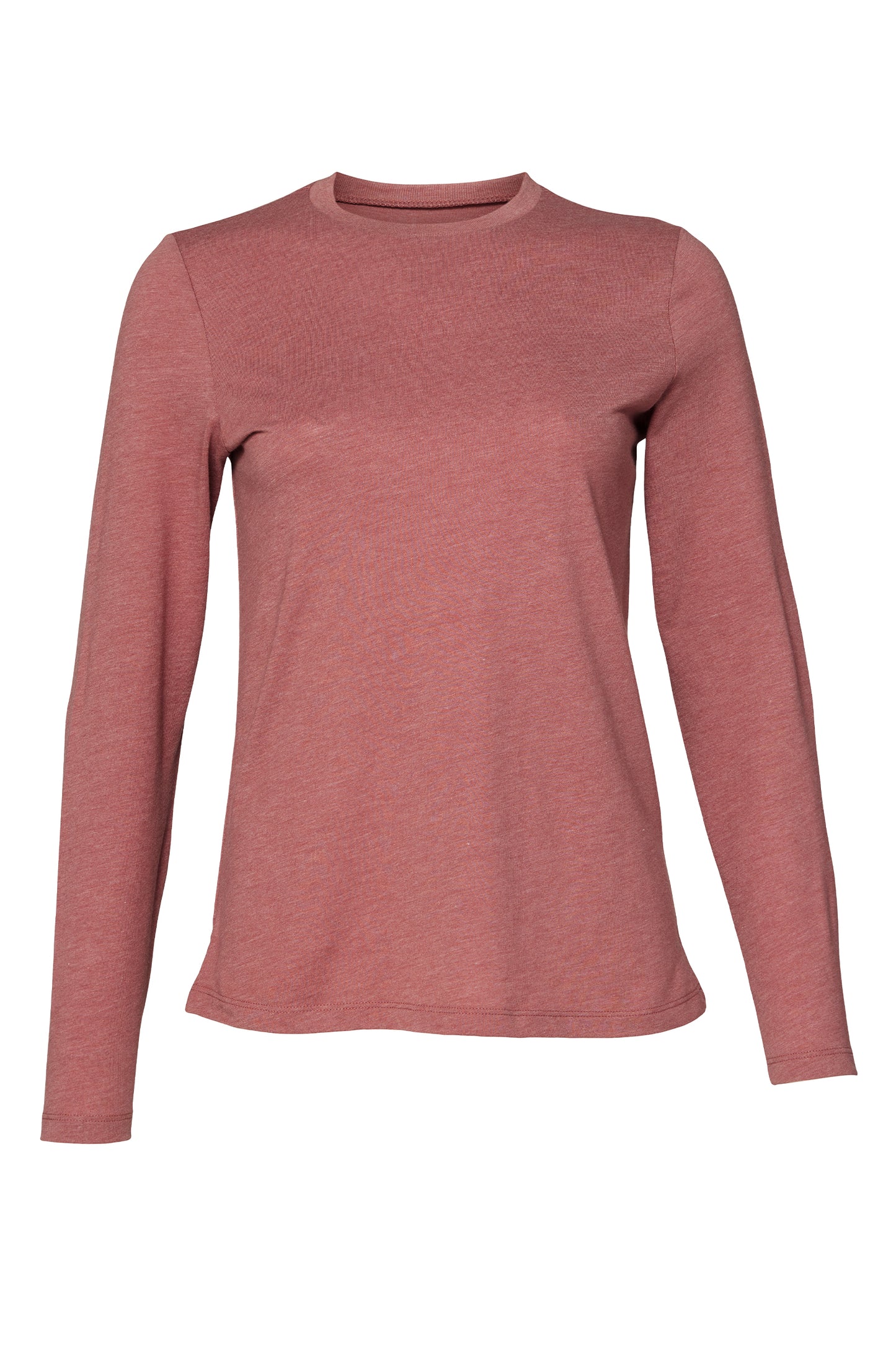 Long Sleeve Semi-relaxed fit Jersey Top-Mauve