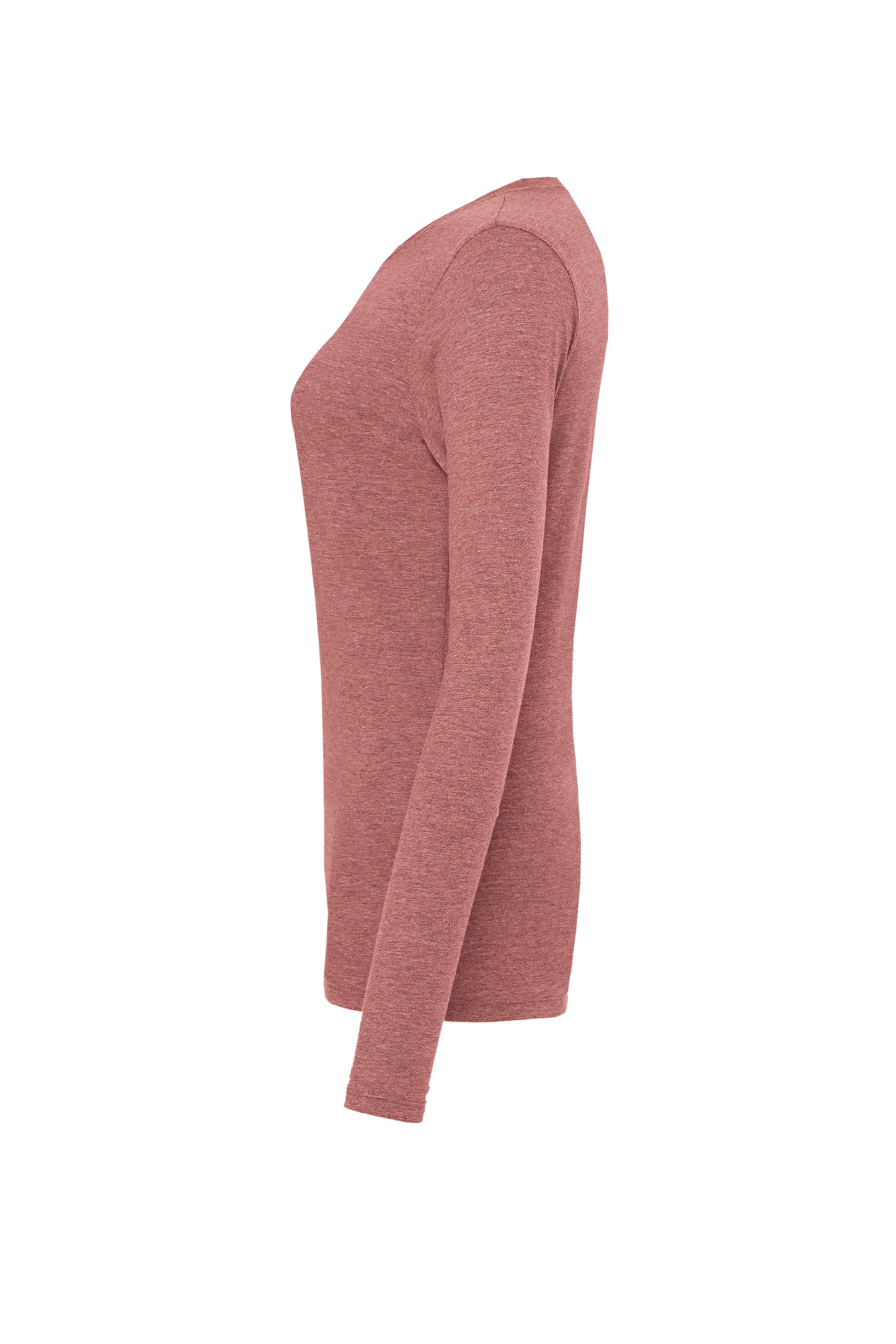 Long Sleeve Semi-relaxed fit Jersey Top-Mauve