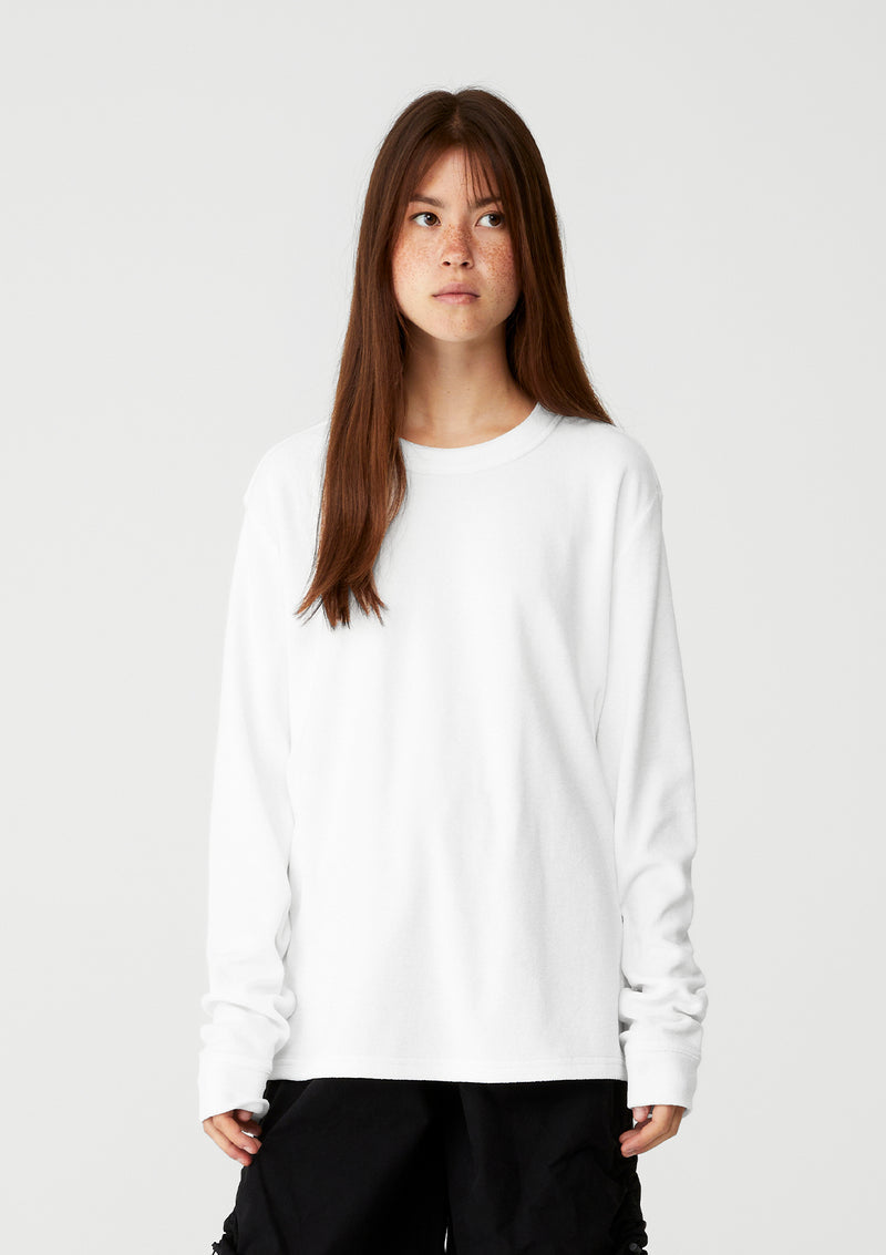 Long Sleeve Unisex Jersey Top/Shirt-White