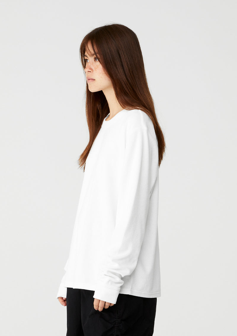 Long Sleeve Unisex Jersey Top/Shirt-White